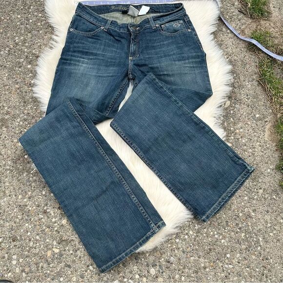 Harley-Davidson Blue Straight Leg Jeans Classic Denim - Picture 2 of 9